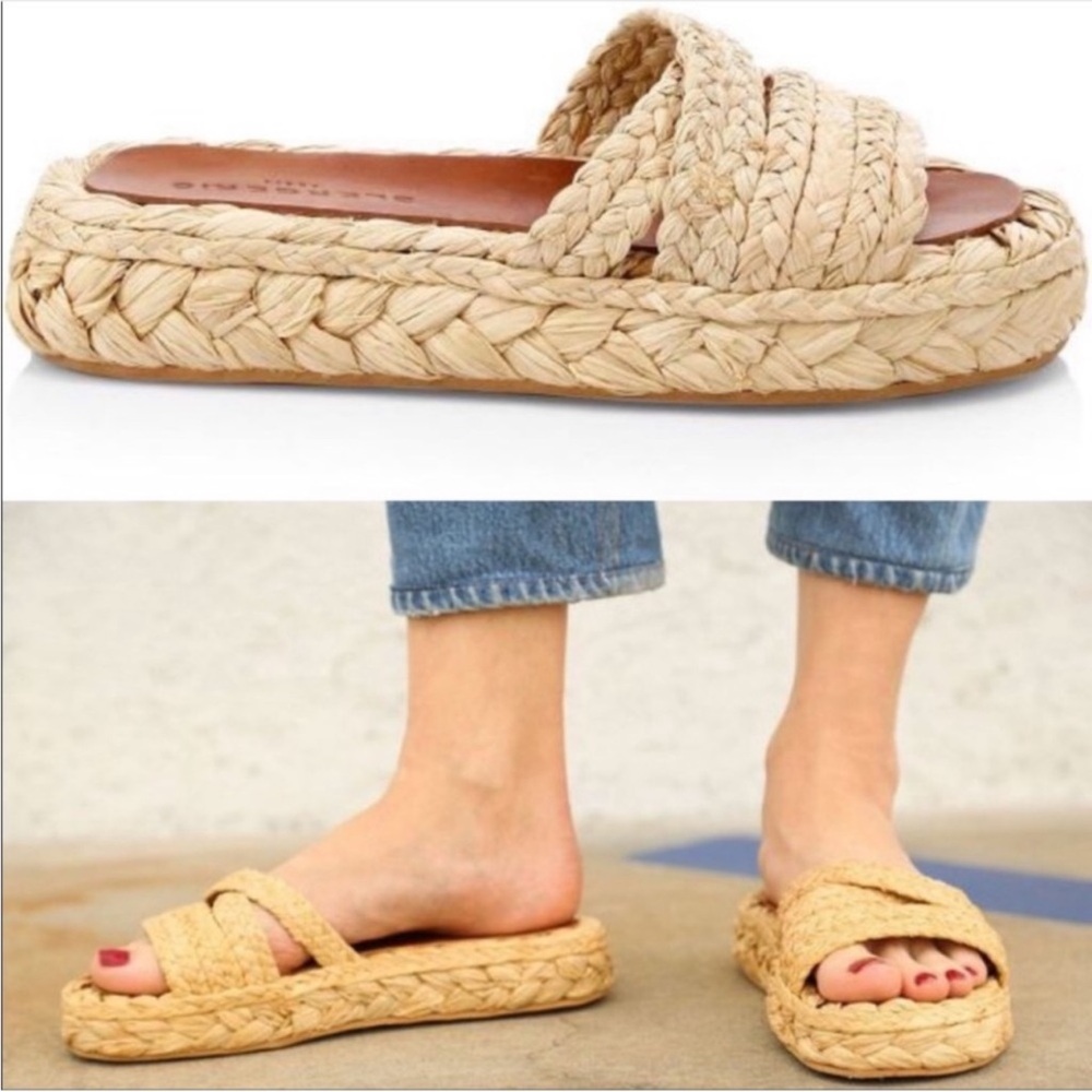 Robert Clergerie Tan Braided Sandals